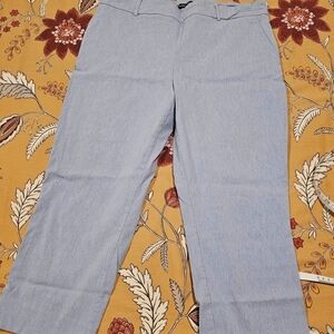 Hilary Radley Light Blue Ankle Pants